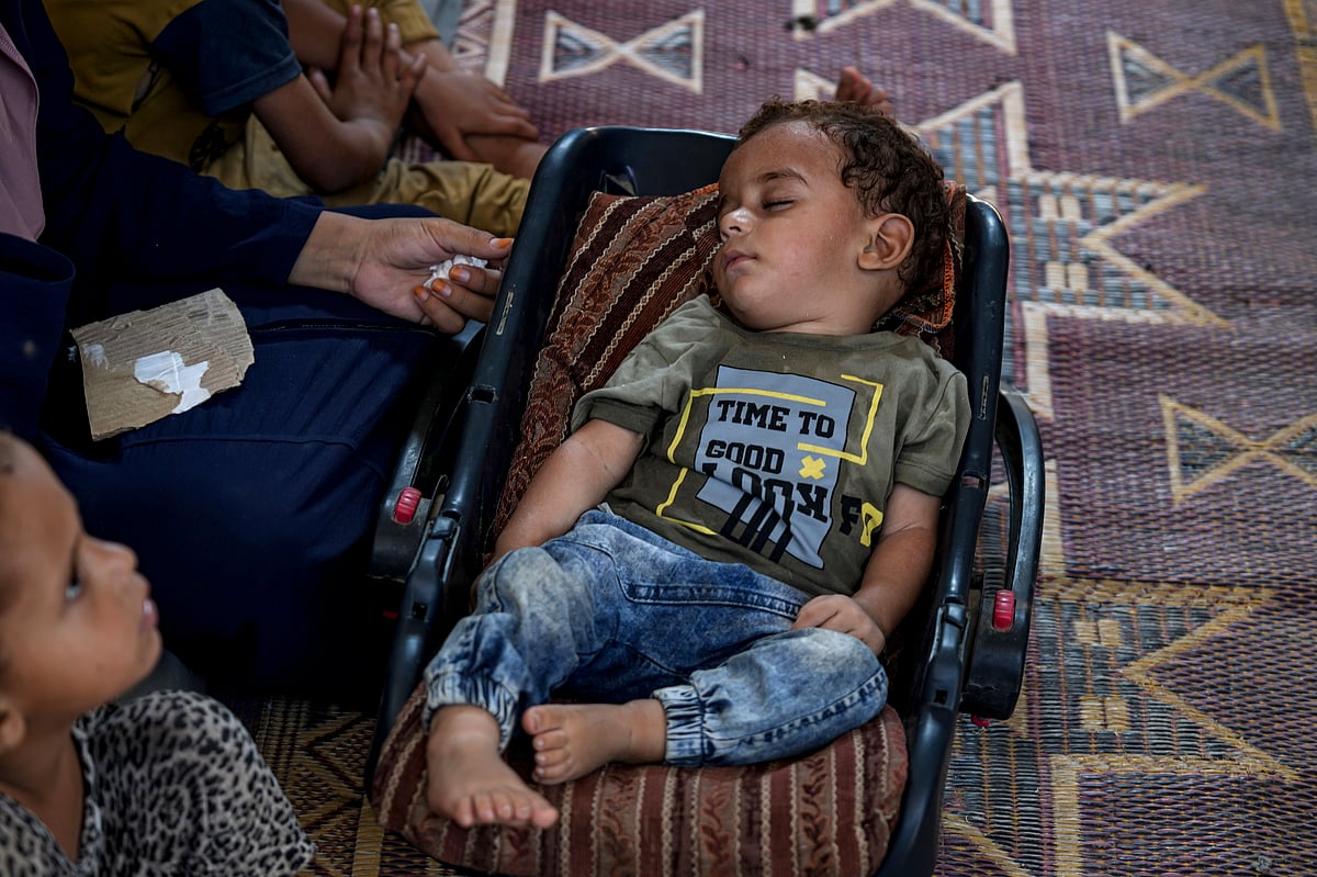 A 10-month-old Abdel-Rahman Abu El-Jedian became the first confirmed case of Polio in Gaza in 25 years |  - AP